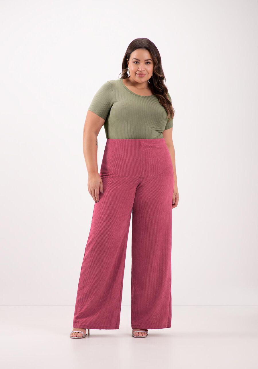Blusa De Mangas Curtas Em Malha Canelada De Viscose, . Blusa De Mangas Curtas Em Malha Canelada De Viscose, , large.
