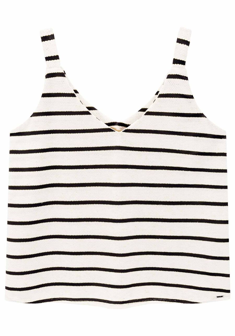 Blusa Plus Size Listrada Lino Glam, . Blusa Plus Size Listrada Lino Glam, , large.