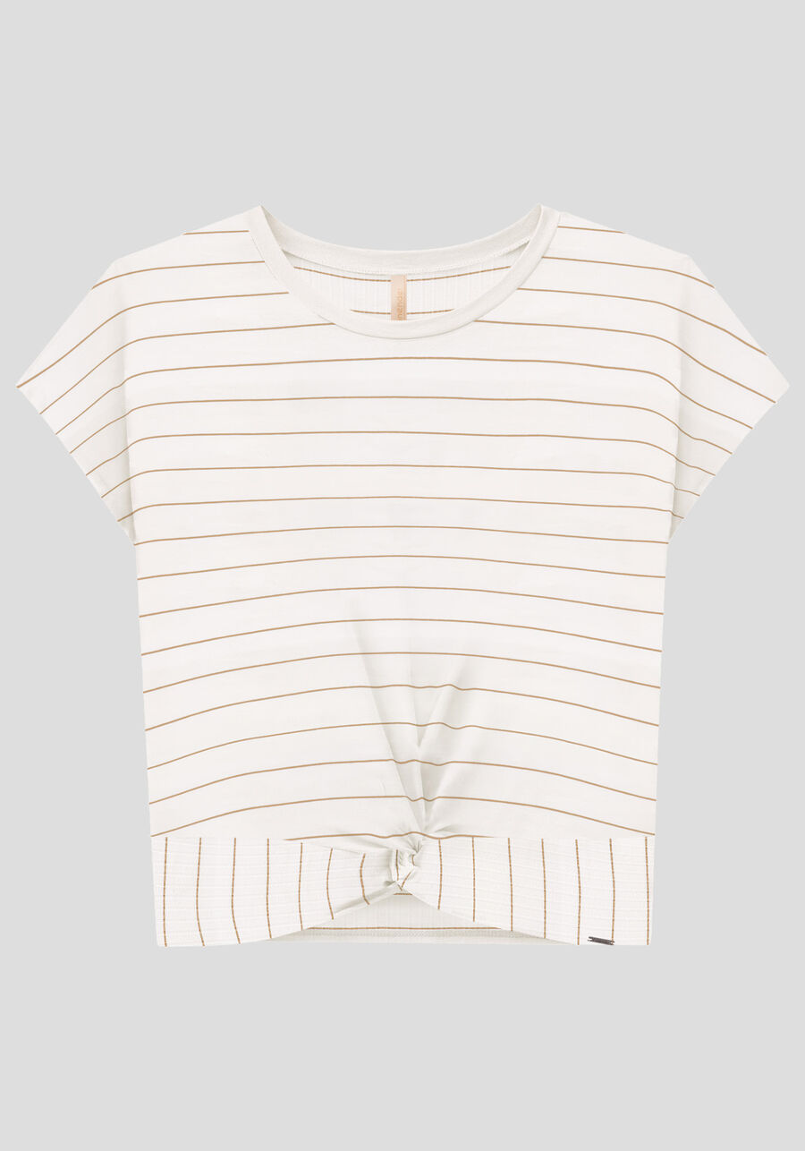 Blusa Listrada em Malha Viscose com Nó Barra, . Blusa Listrada em Malha Viscose com Nó Barra, , large.