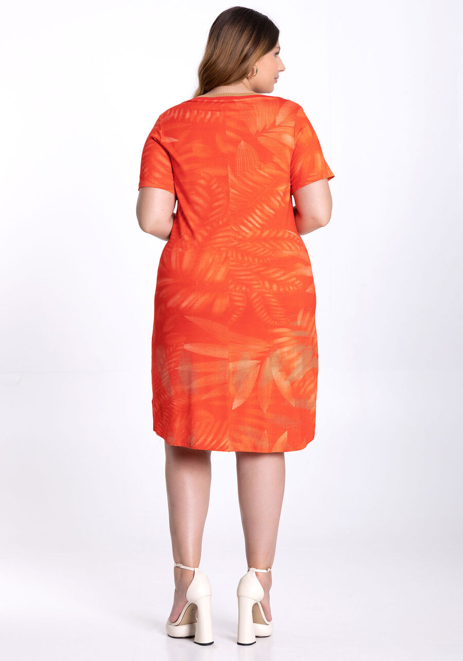 Vestido Curto Plus Size em Malha Viscose Estampado, . Vestido Curto Plus Size em Malha Viscose Estampado, , large.