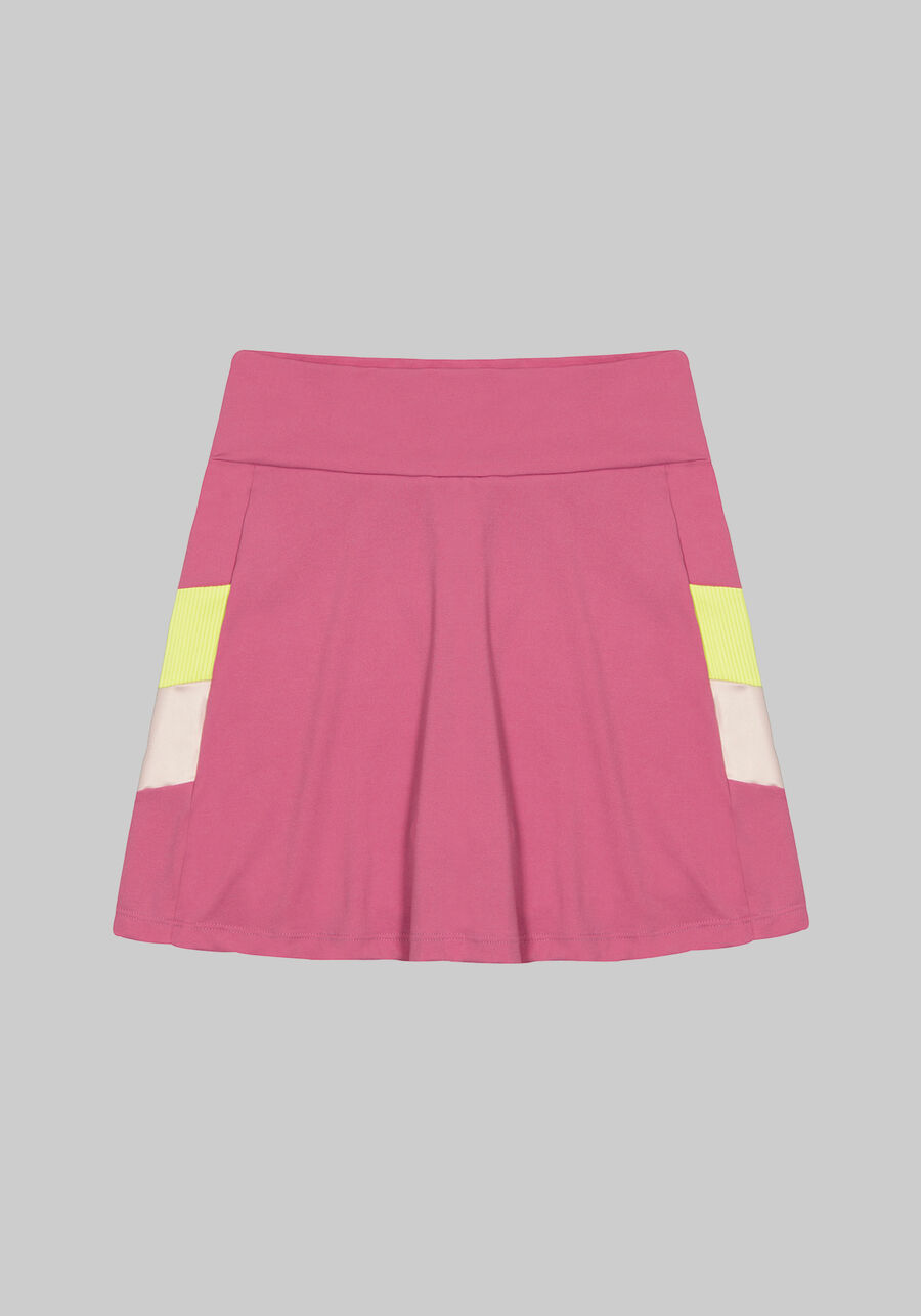 Shorts-Saia Cintura Alta com Recortes, ROSA ARTSY, large.