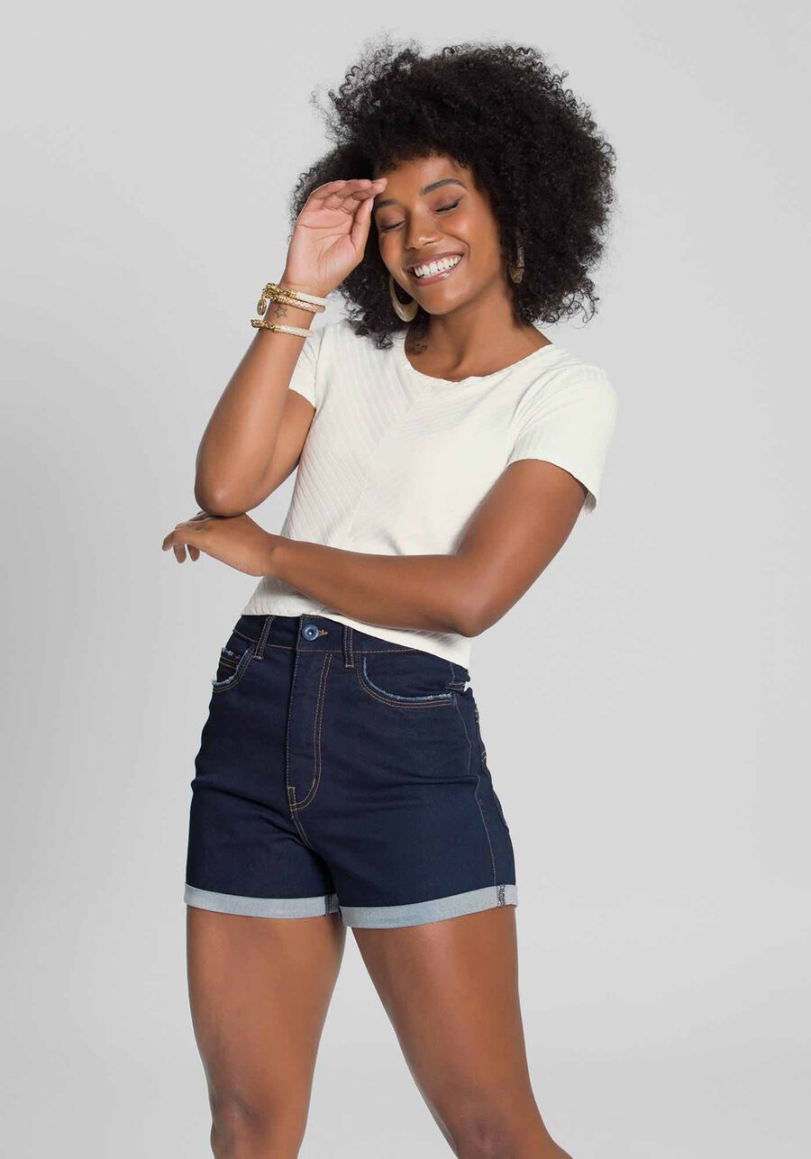 Blusa Cropped Com Recorte Frontal Em Malha Canelada, . Blusa Cropped Com Recorte Frontal Em Malha Canelada, , large.