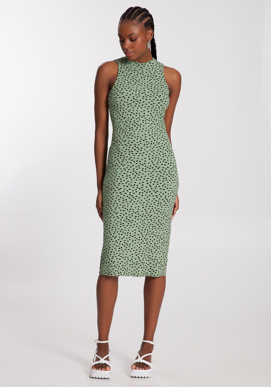 Vestido Midi Justo Canelado Estampado, . Vestido Midi Justo Canelado Estampado, , large.