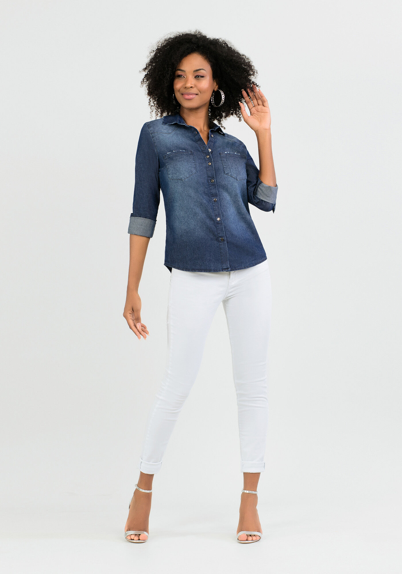 Camisa jeans lunender clearance