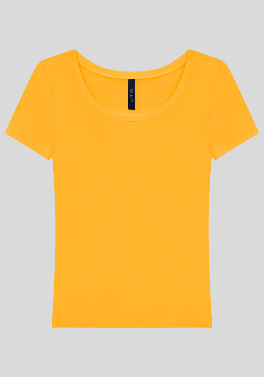 Blusa Básica Lisa De Mangas Curtas Em Malha De Viscose, . Blusa Básica Lisa De Mangas Curtas Em Malha De Viscose, , large.