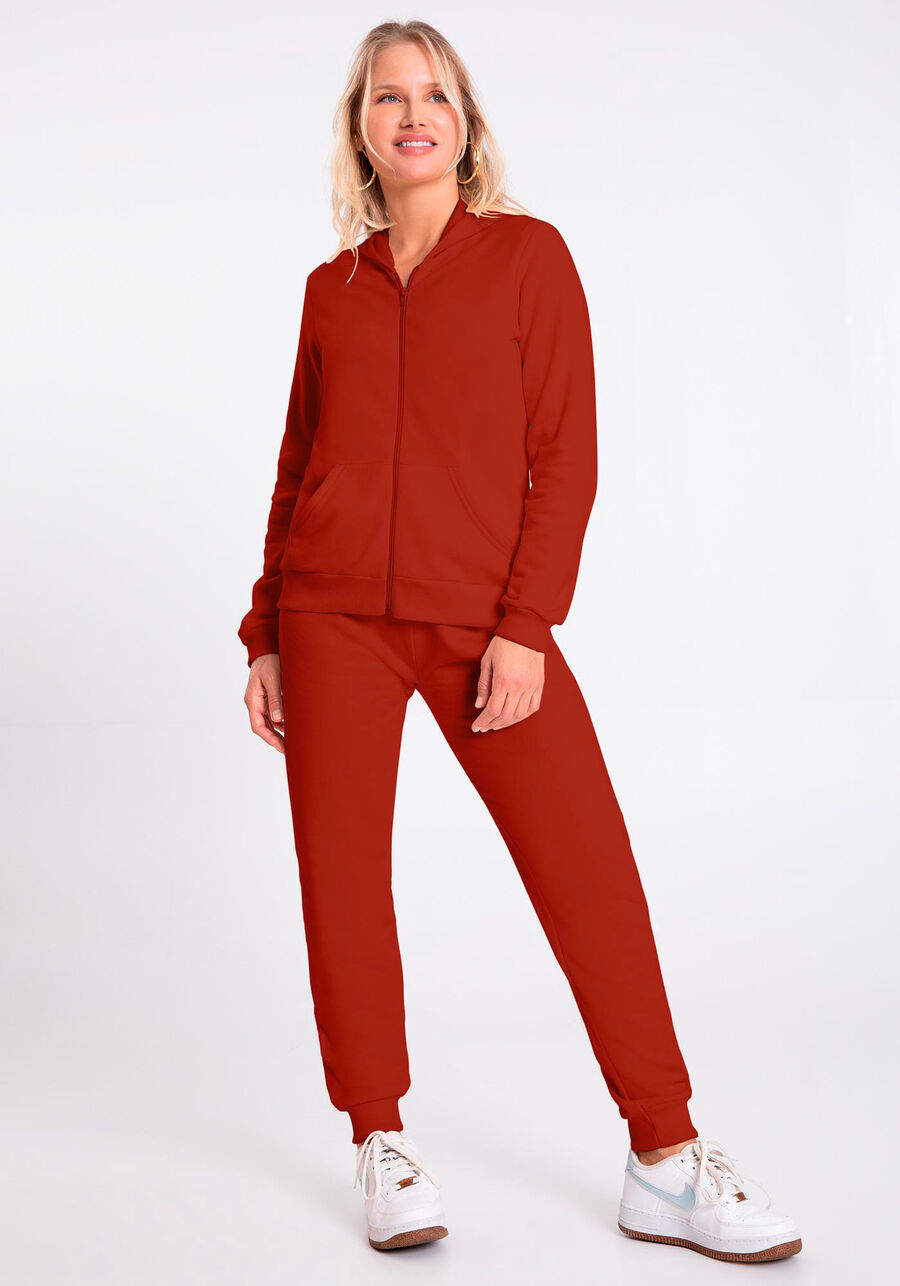 Jaqueta Básica em Moletom com Capuz, . Jaqueta Básica em Moletom com Capuz, , large.