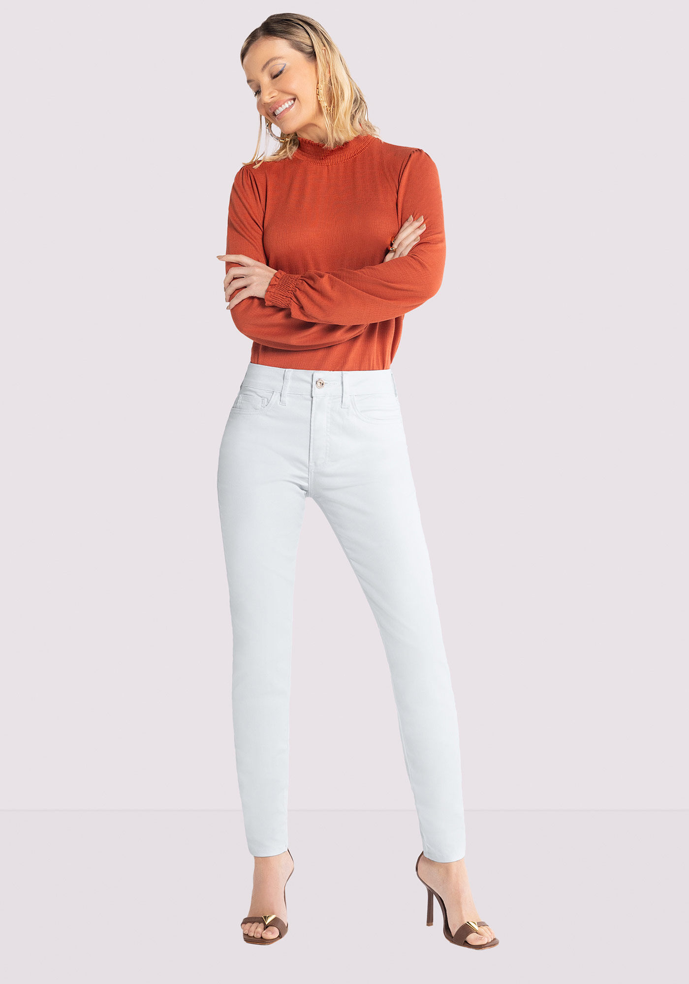 Calça branca sale lunender