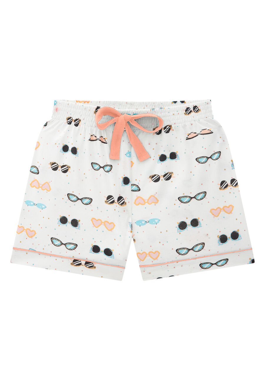 Pijama Estampado em Malha com T-Shirt e Shorts, . Pijama Estampado em Malha com T-Shirt e Shorts, , large.