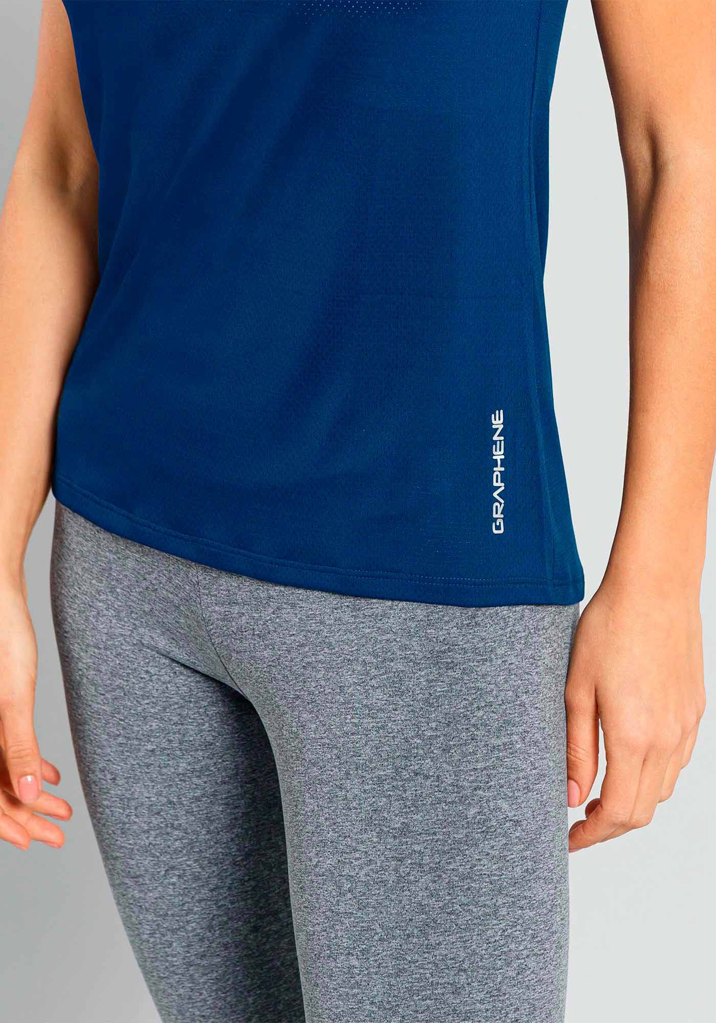 Blusa B&aacute;sica De Mangas Curtas Em Malha De Poliamida, , large.