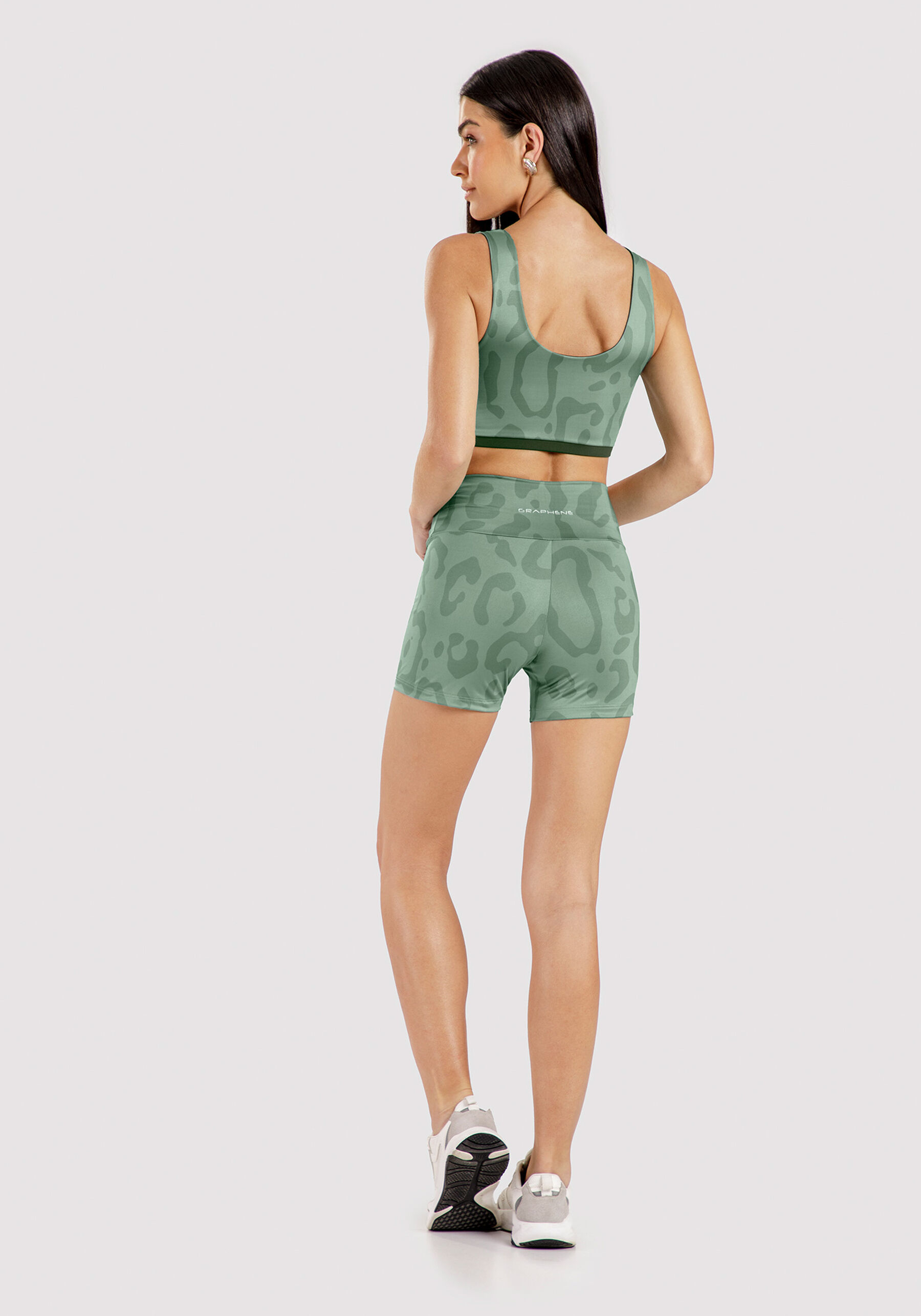 Top Dupla Face Animal Print, VERDE FURIA, large. image number 4