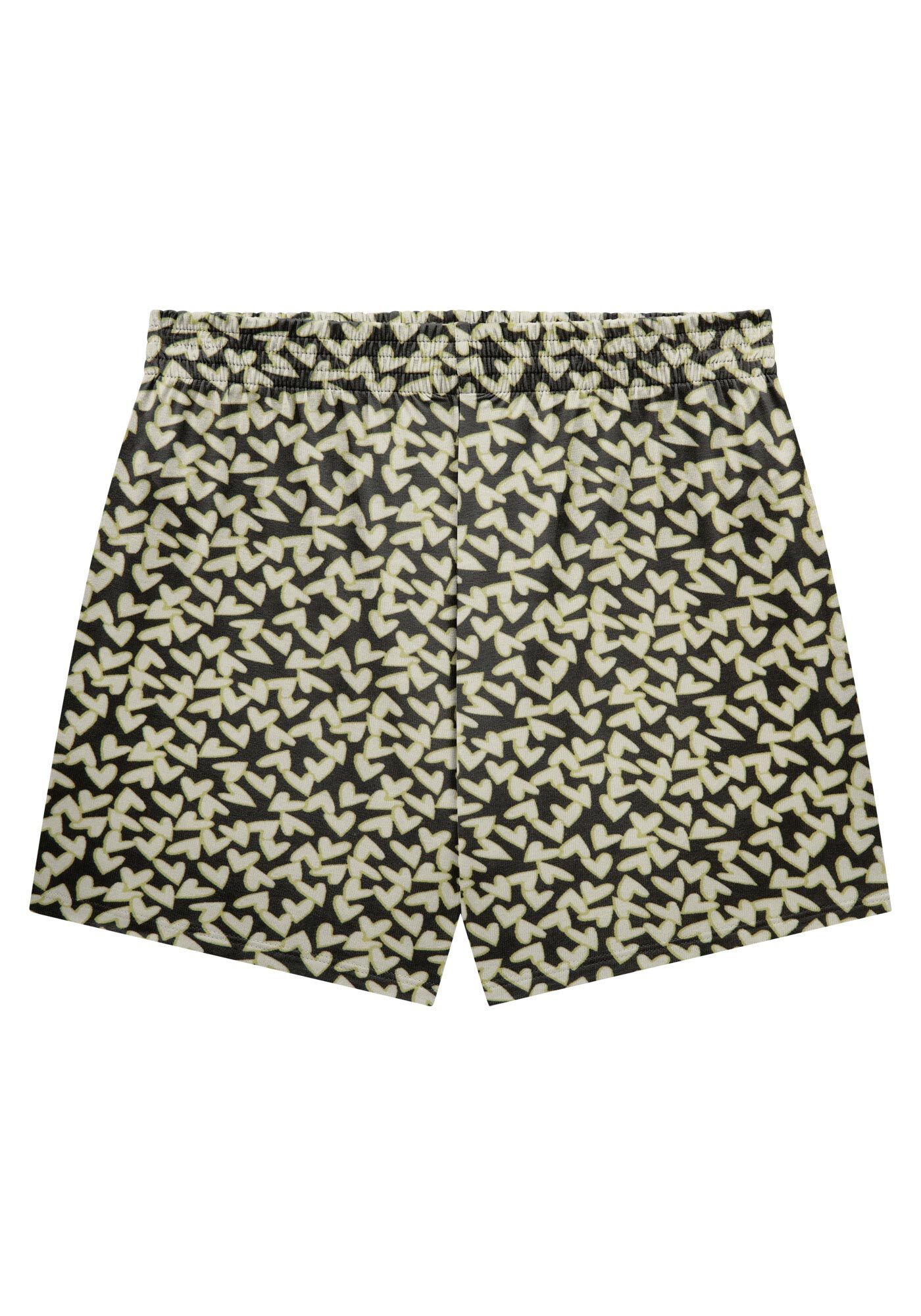 Pijama Estampado em Malha Viscose com Shorts, CANDY PRETO, large.