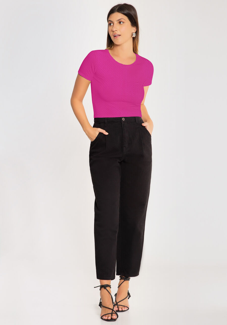 Blusa Cropped Com Recorte Frontal Em Malha Canelada, . Blusa Cropped Com Recorte Frontal Em Malha Canelada, , large.
