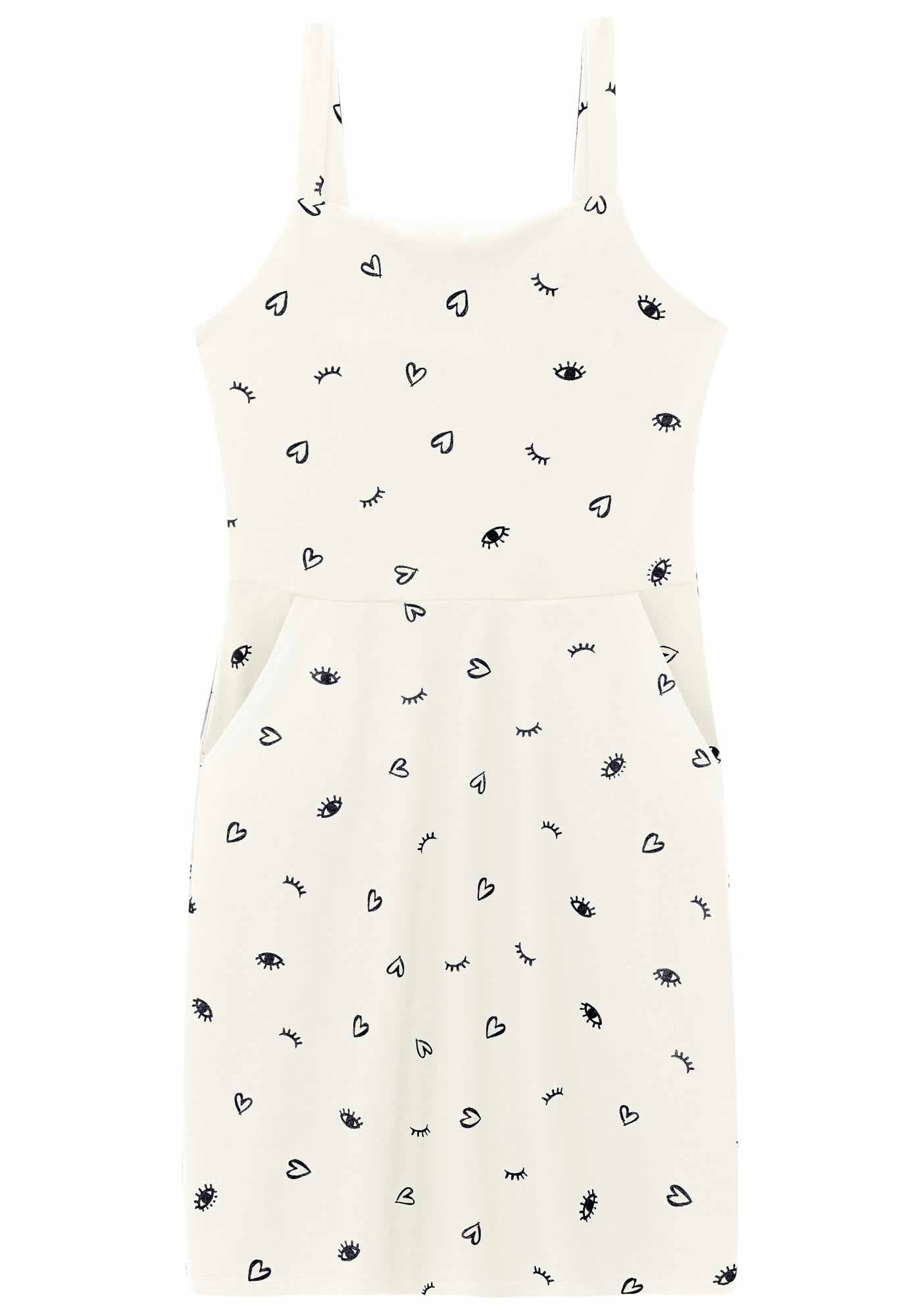 Vestido Estampado em Malha com Bolso, , large.