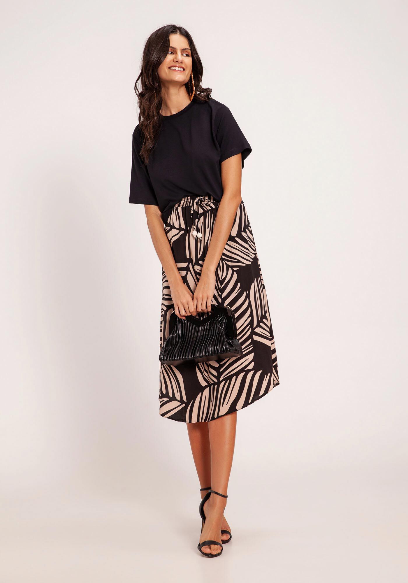 Blusa Cropped em Moletom Viscose B&aacute;sica, , large.