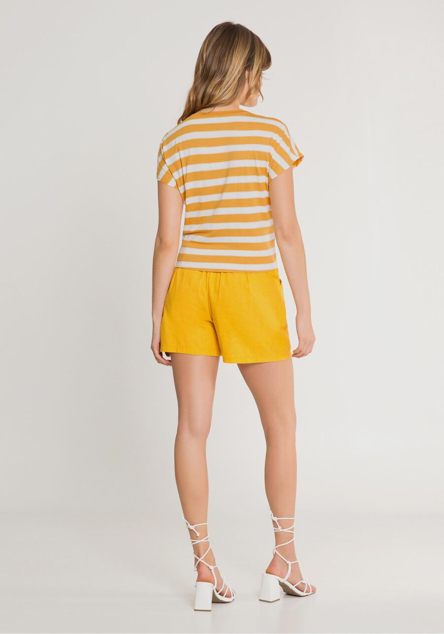 Blusa Listrada em Malha Viscose com Nó Barra, . Blusa Listrada em Malha Viscose com Nó Barra, , large.