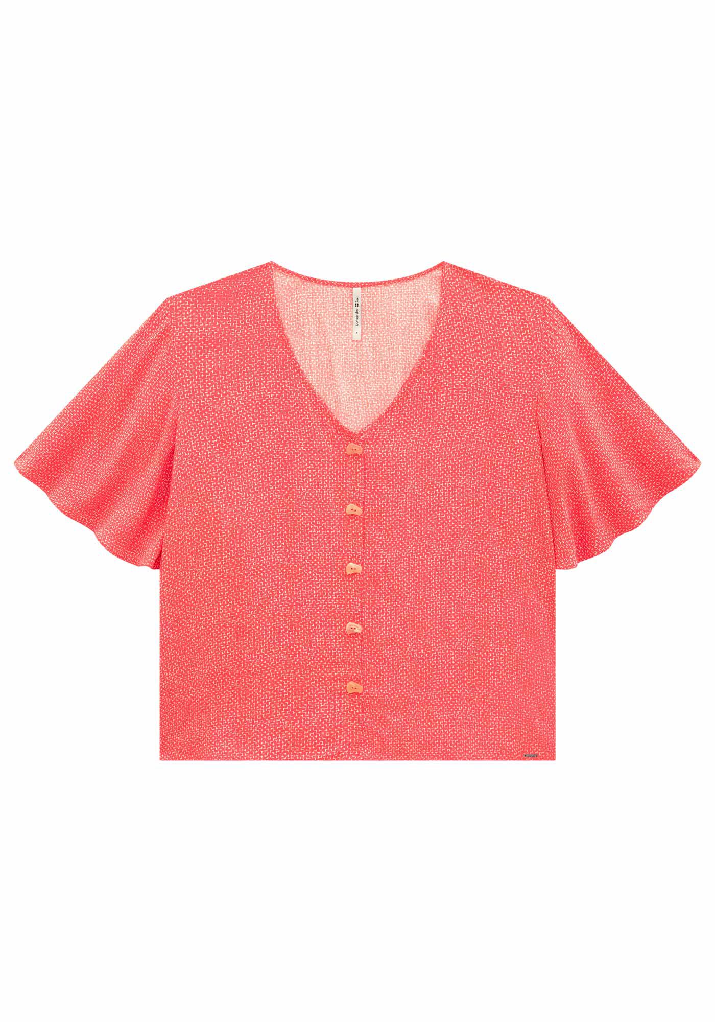 Blusa com manga curta outlet flare
