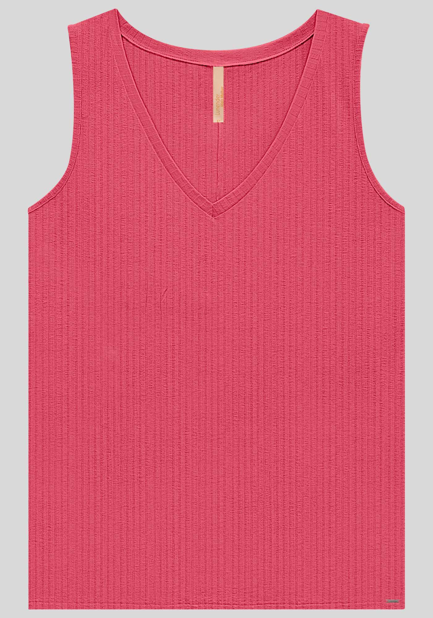 Blusa Regata Canelada De Al&ccedil;as Largas Em Malha De Viscose, , large.