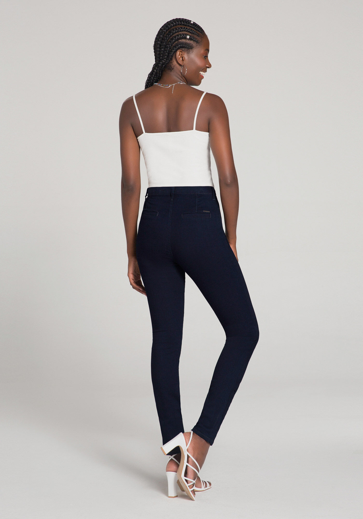 Calça nervurada top