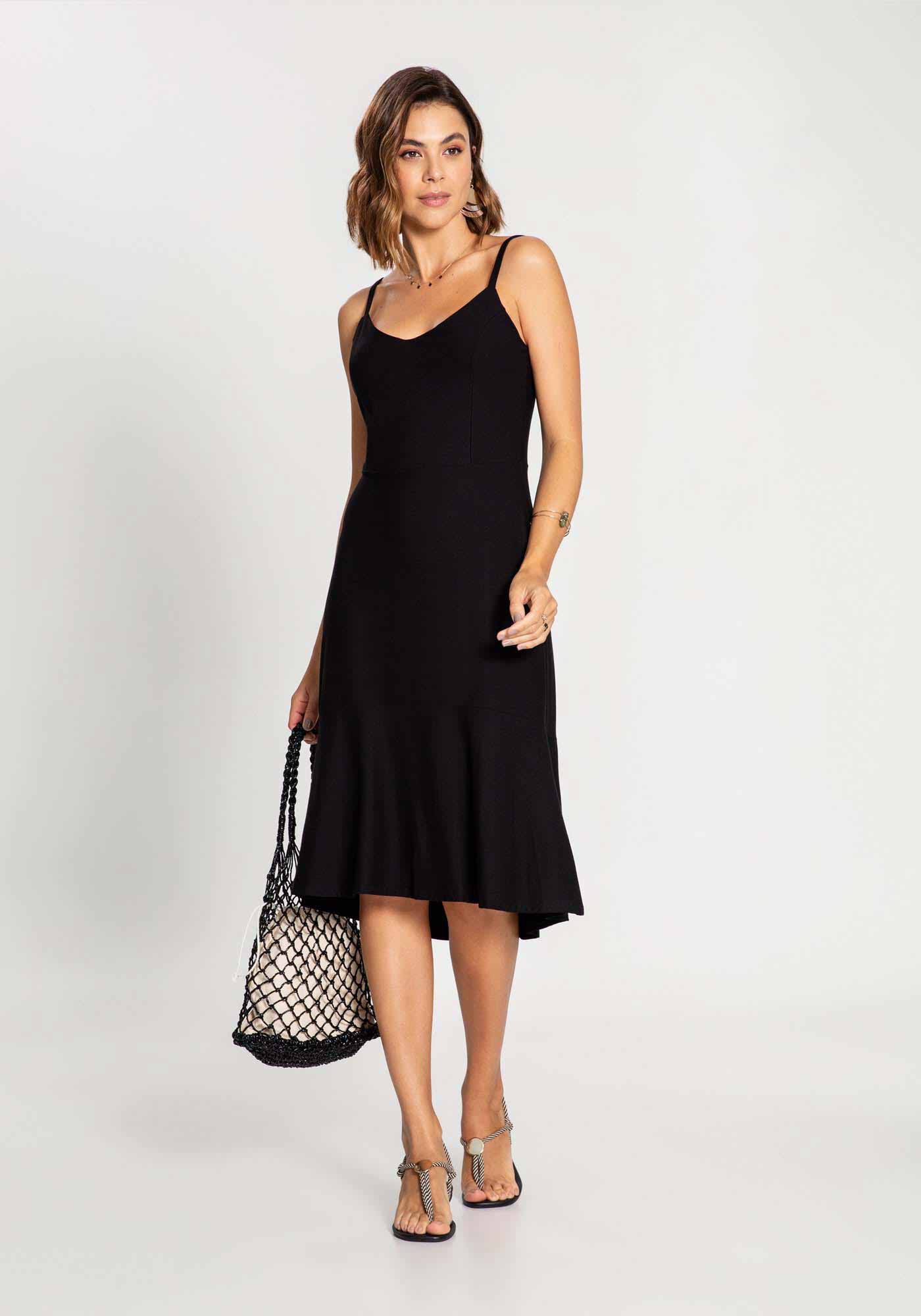 Vestido Midi Crepe de Al a Lunender