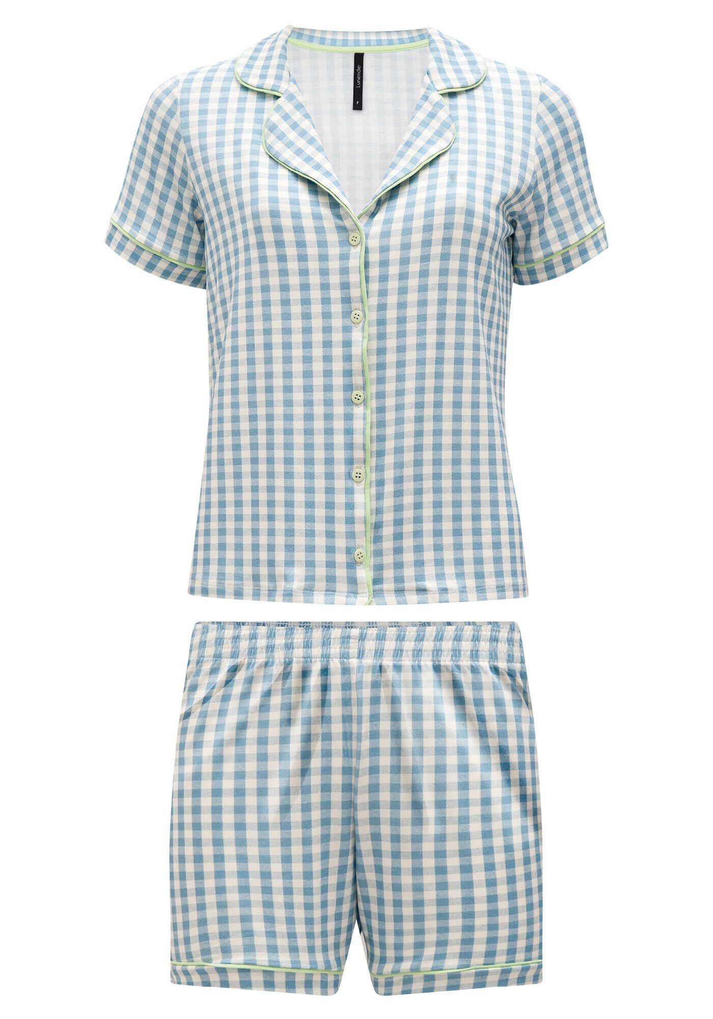 Pijama Estampado Com Camisa De Mangas Curtas E Shorts, , large.