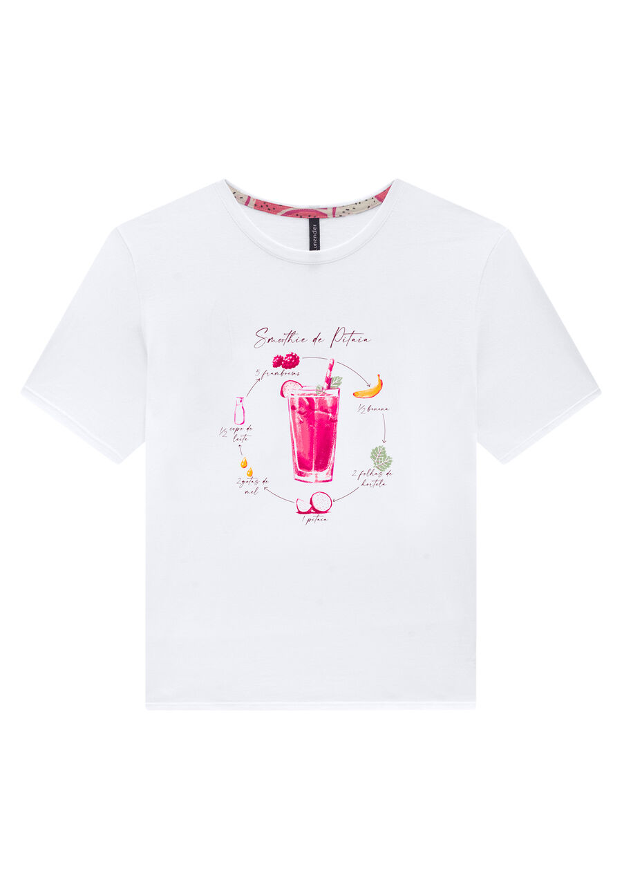 Pijama em Malha Viscose Estampado com Shorts, . Pijama em Malha Viscose Estampado com Shorts, , large.
