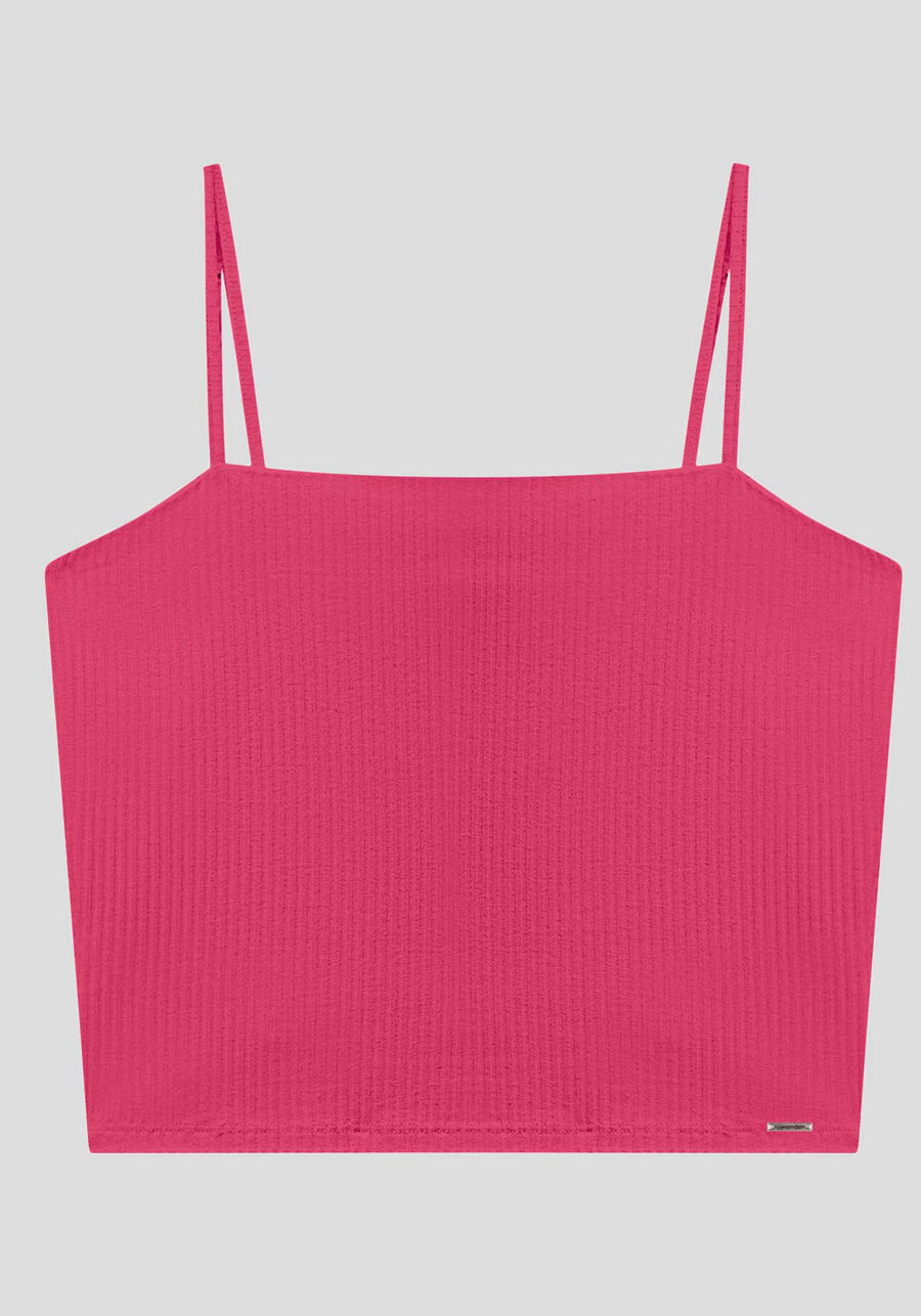 Blusa Regata Curta De Alças Finas Em Malha Canelada, . Blusa Regata Curta De Alças Finas Em Malha Canelada, , large.