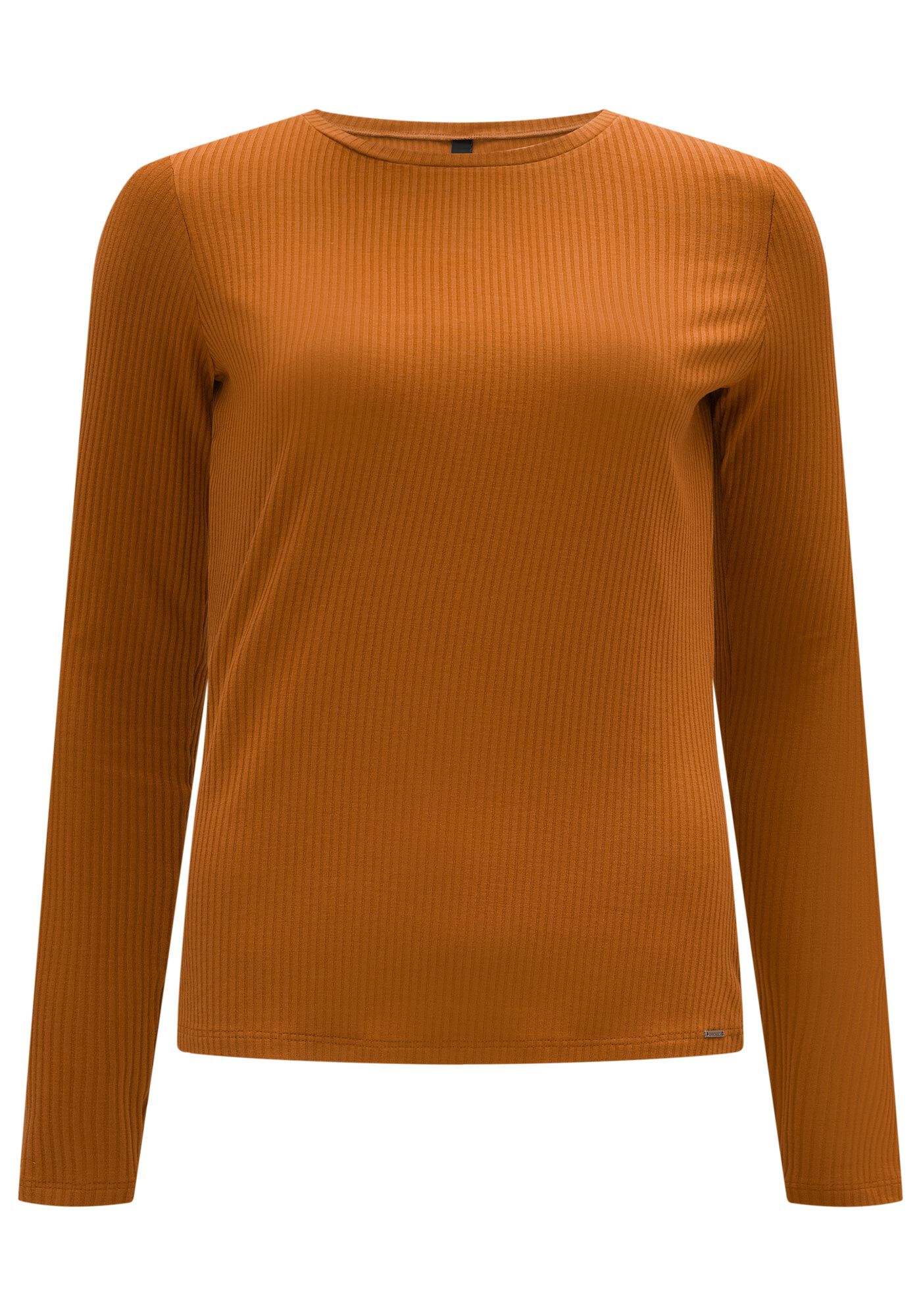 Blusa B&aacute;sica Canelada Manga Longa, , large.