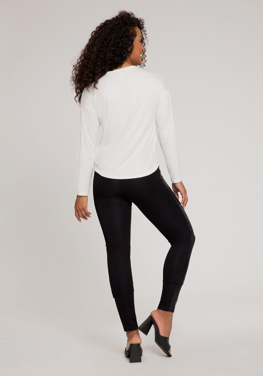 Blusa Manga Longa em Malha Viscose com Bordado, BRANCO OFF WHITE. Blusa Manga Longa em Malha Viscose com Bordado, BRANCO OFF WHITE, large.