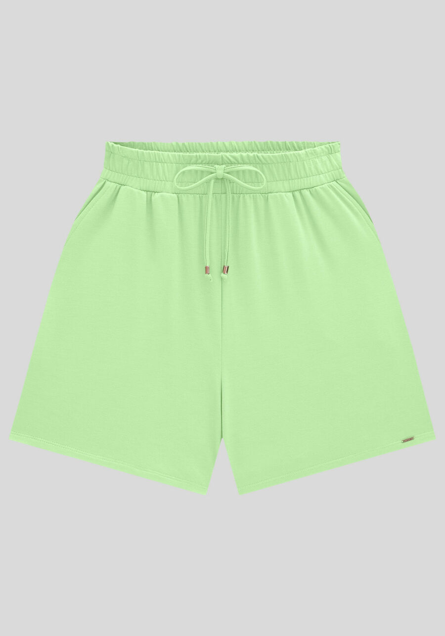 Shorts Com Cadarço E Bolsos Em Malha Responsável, . Shorts Com Cadarço E Bolsos Em Malha Responsável, , large.