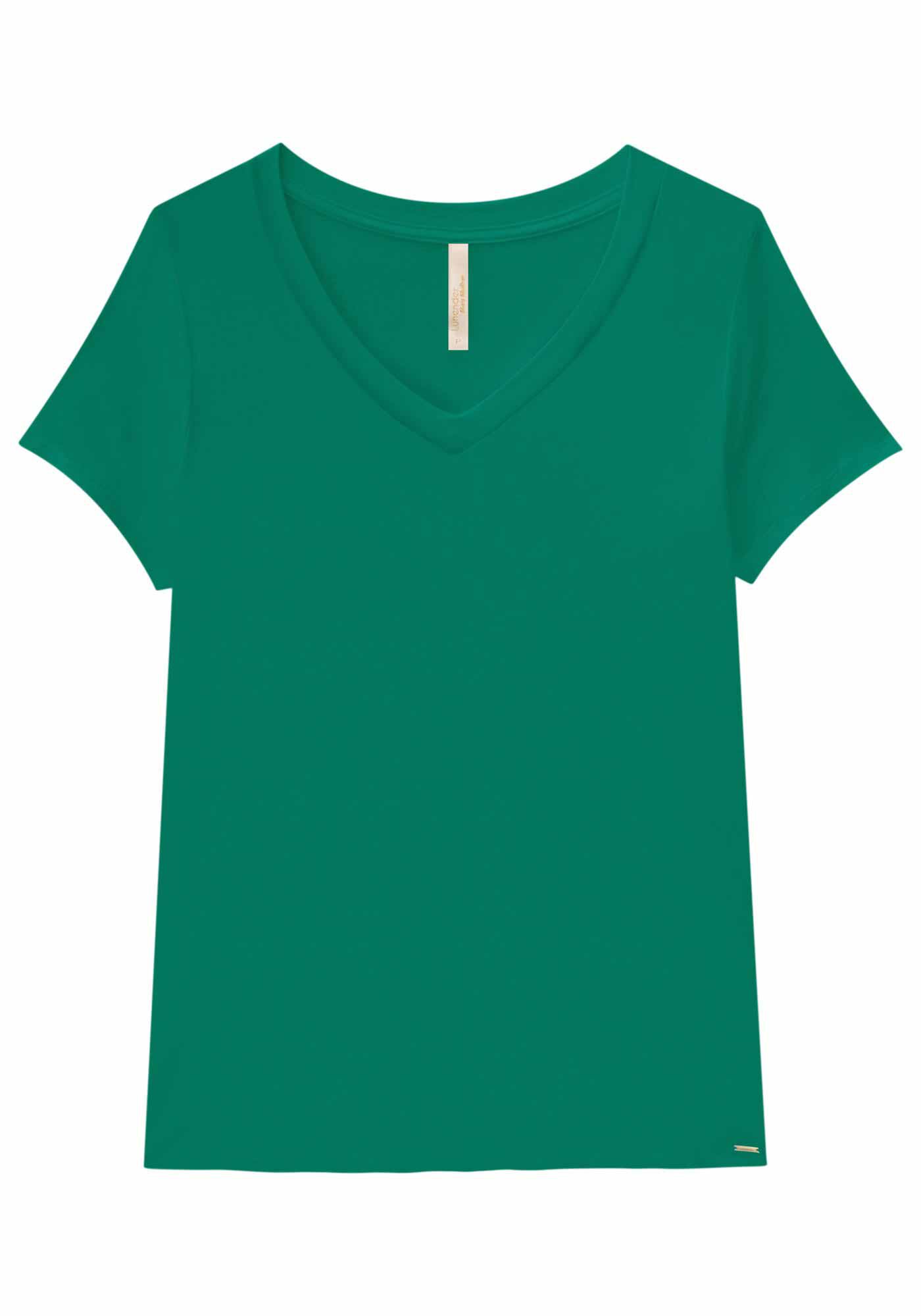 Blusa Plus Size Malha B&aacute;sica, , large.