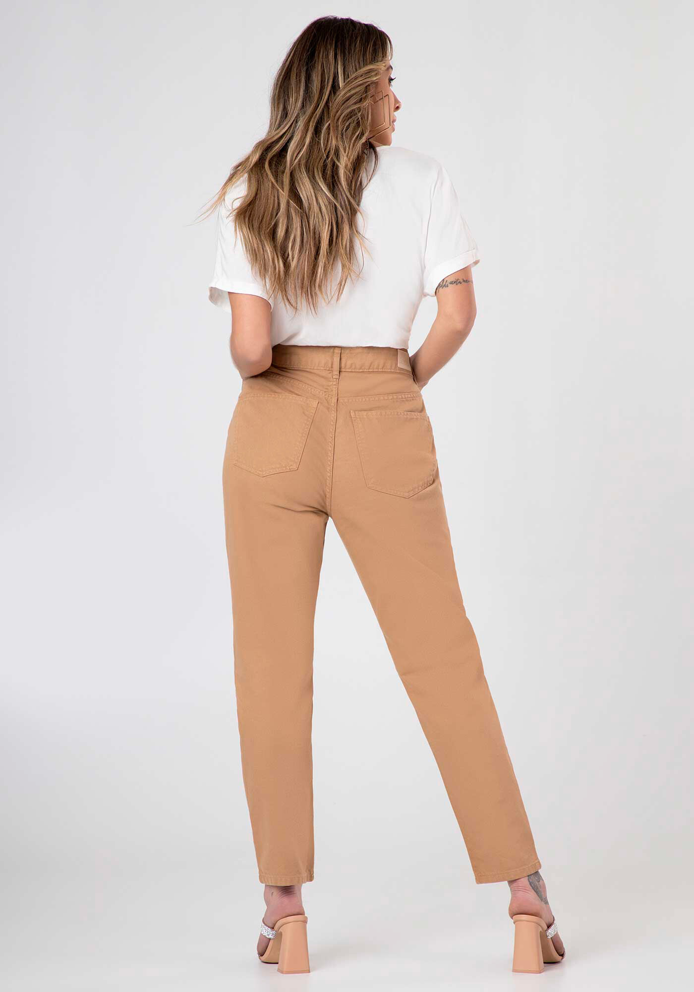 Cal&ccedil;a Mommy em Sarja Cintura Alta, , large.