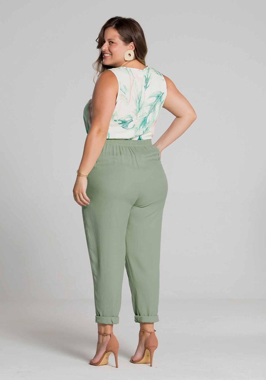 Regata Plus Size em Viscose Estampada, BRANCO OFF WHITE. Regata Plus Size em Viscose Estampada, BRANCO OFF WHITE, large.