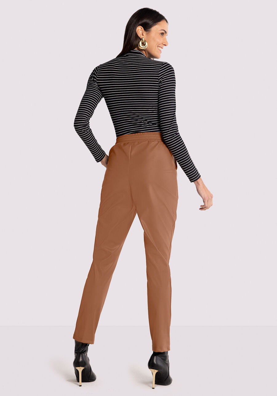 Blusa Manga Longa Listrada com Gola Alta, . Blusa Manga Longa Listrada com Gola Alta, , large.