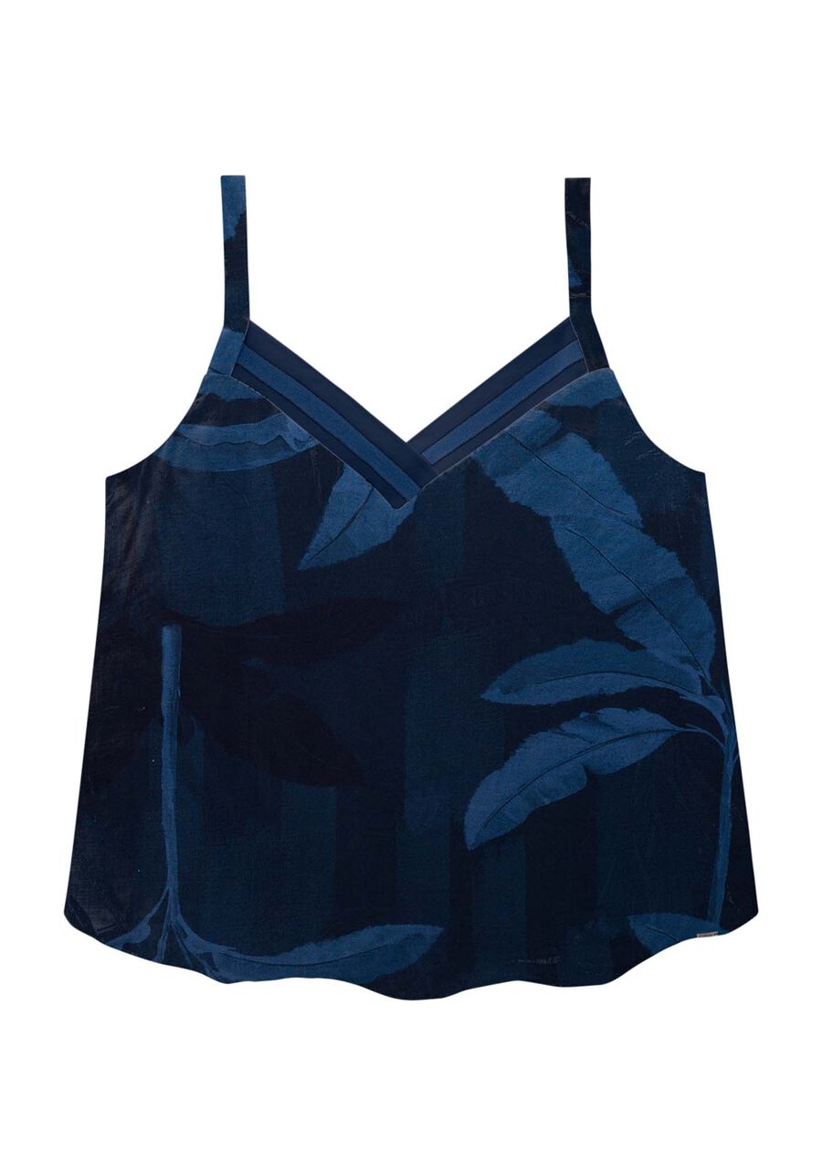 Blusa de Alça Estampada Plus Size, . Blusa de Alça Estampada Plus Size, , large.