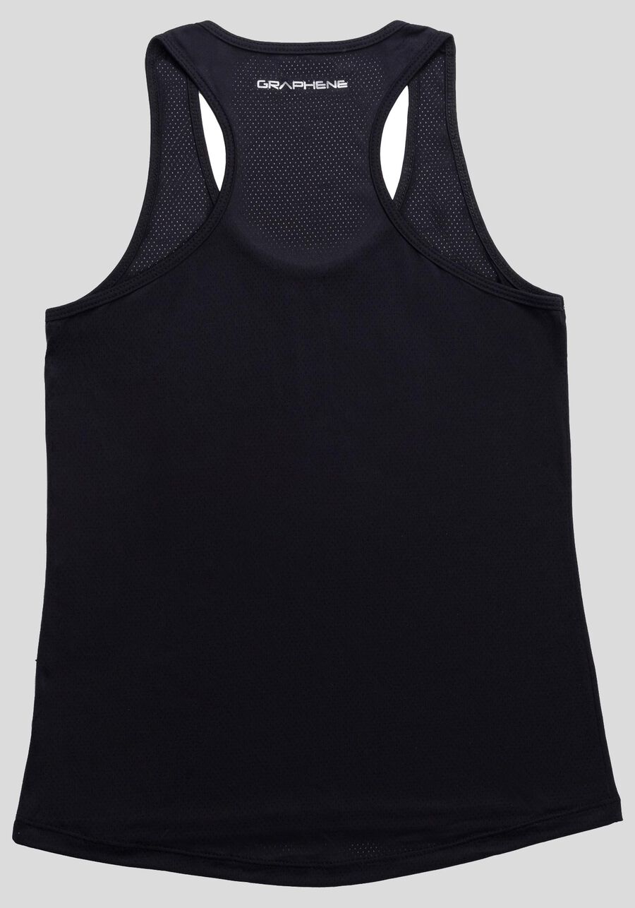 Blusa Regata Nadador Básica Em Malha De Poliamida, PRETO REATIVO. Blusa Regata Nadador Básica Em Malha De Poliamida, PRETO REATIVO, large.