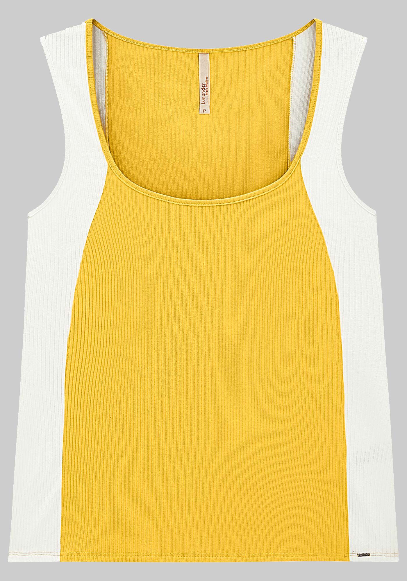 Regata Plus Size Canelada com Decote Quadrado, , large.