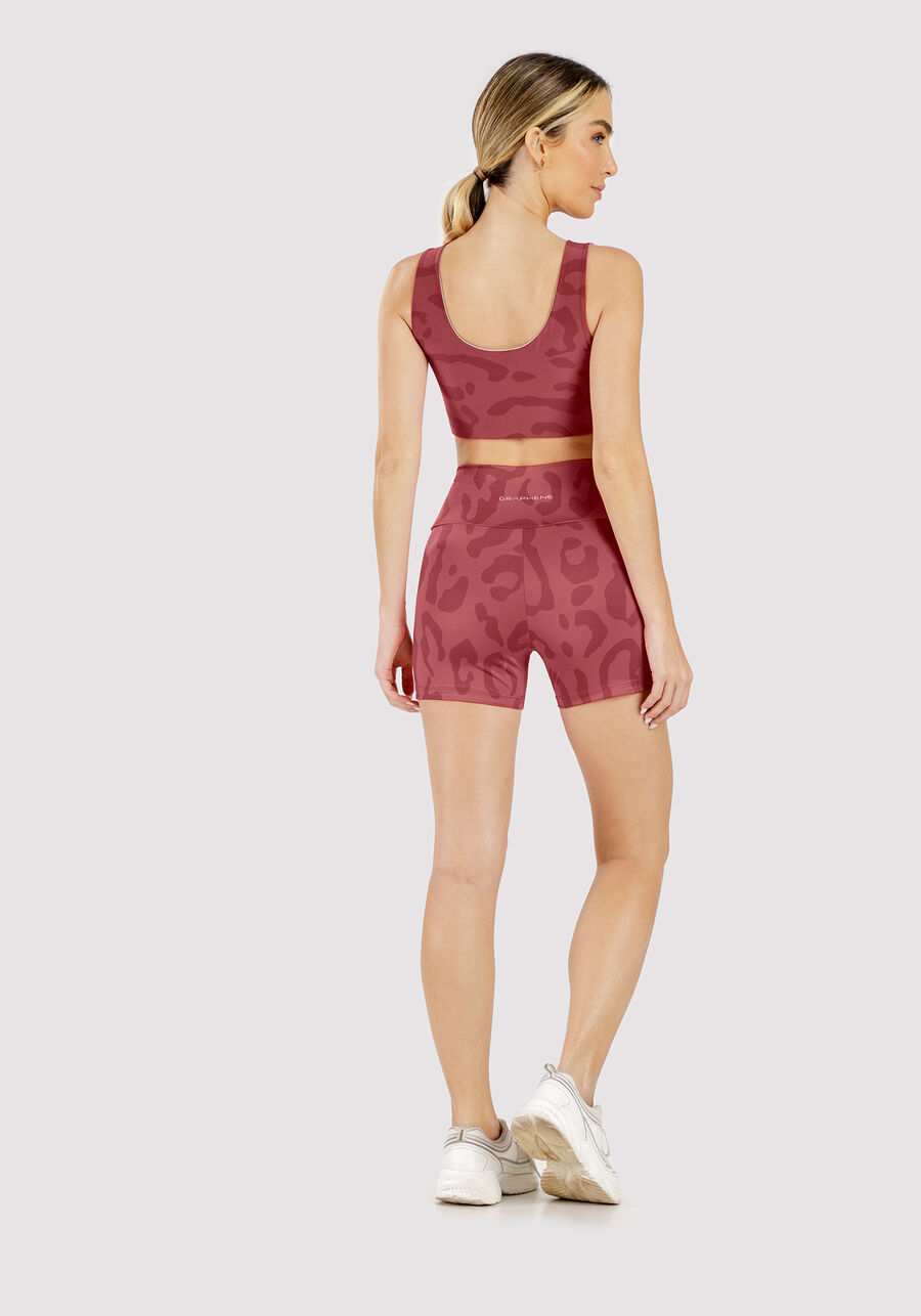 Shorts Curto Cintura Alta Animal Print, . Shorts Curto Cintura Alta Animal Print, , large.