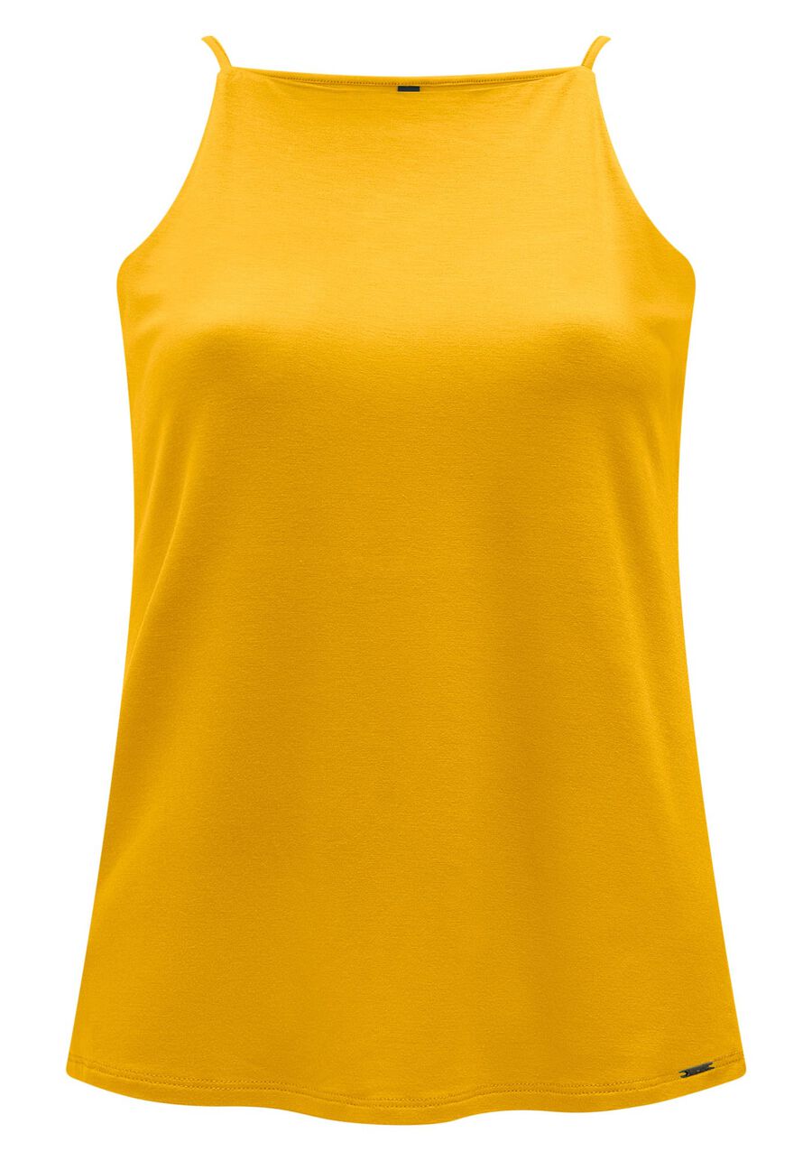 Blusa Com Decote Reto E Alças Em Malha De Viscose E Elastano, . Blusa Com Decote Reto E Alças Em Malha De Viscose E Elastano, , large.