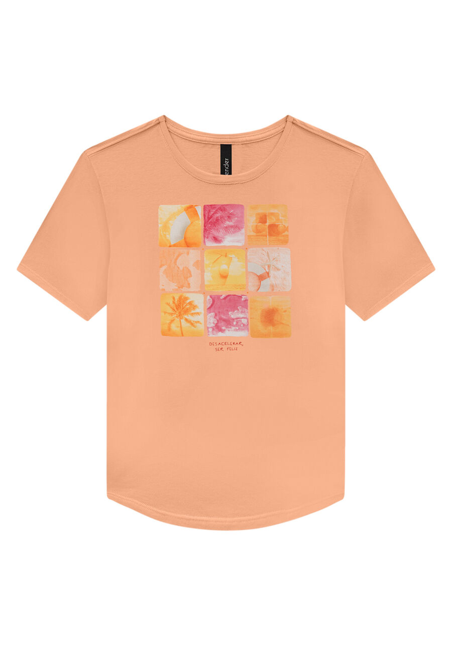 T-Shirt em Meia Malha Estampada, . T-Shirt em Meia Malha Estampada, , large.