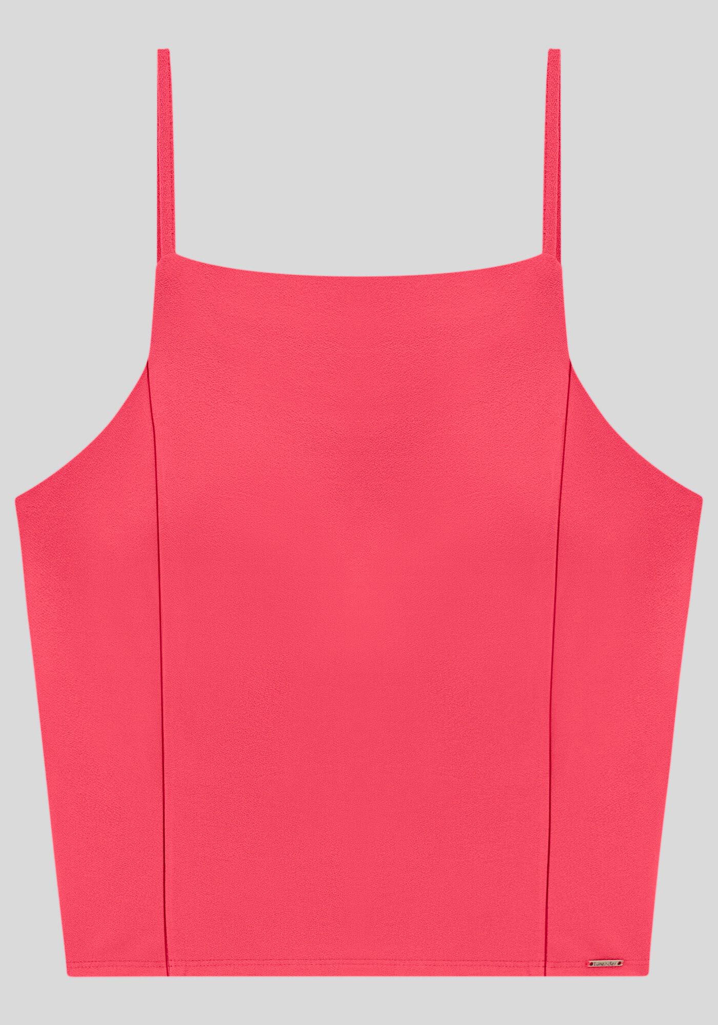 Blusa Cropped em Malha com Decote Reto, , large.