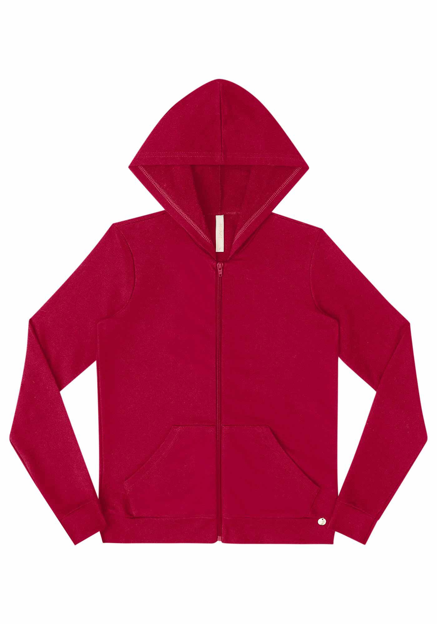 Moletom vermelho com capuz sales