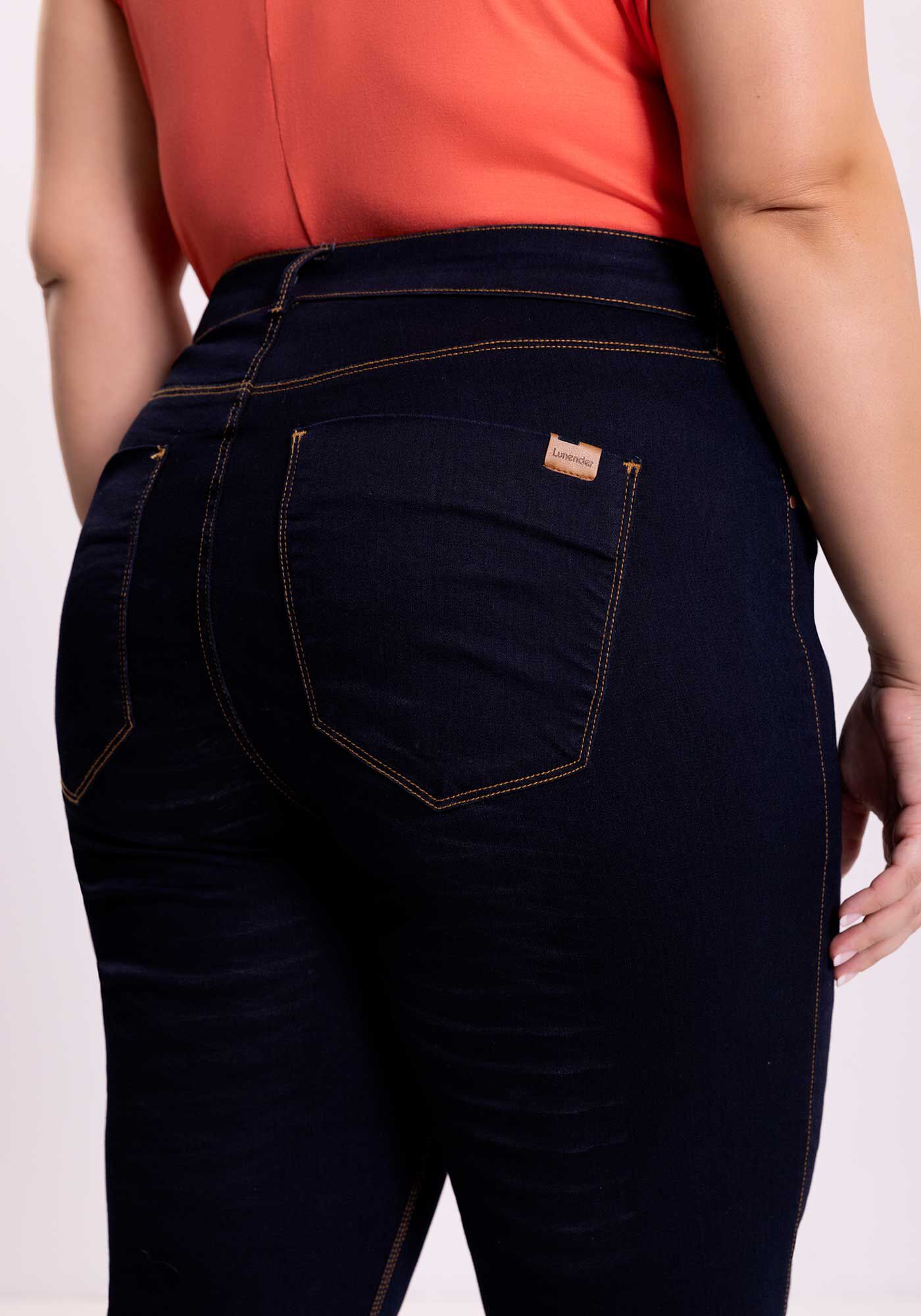 Cal&ccedil;a Skinny Jeans Com Cintura M&eacute;dia E Elastano Fit For Me, JEANS, large.