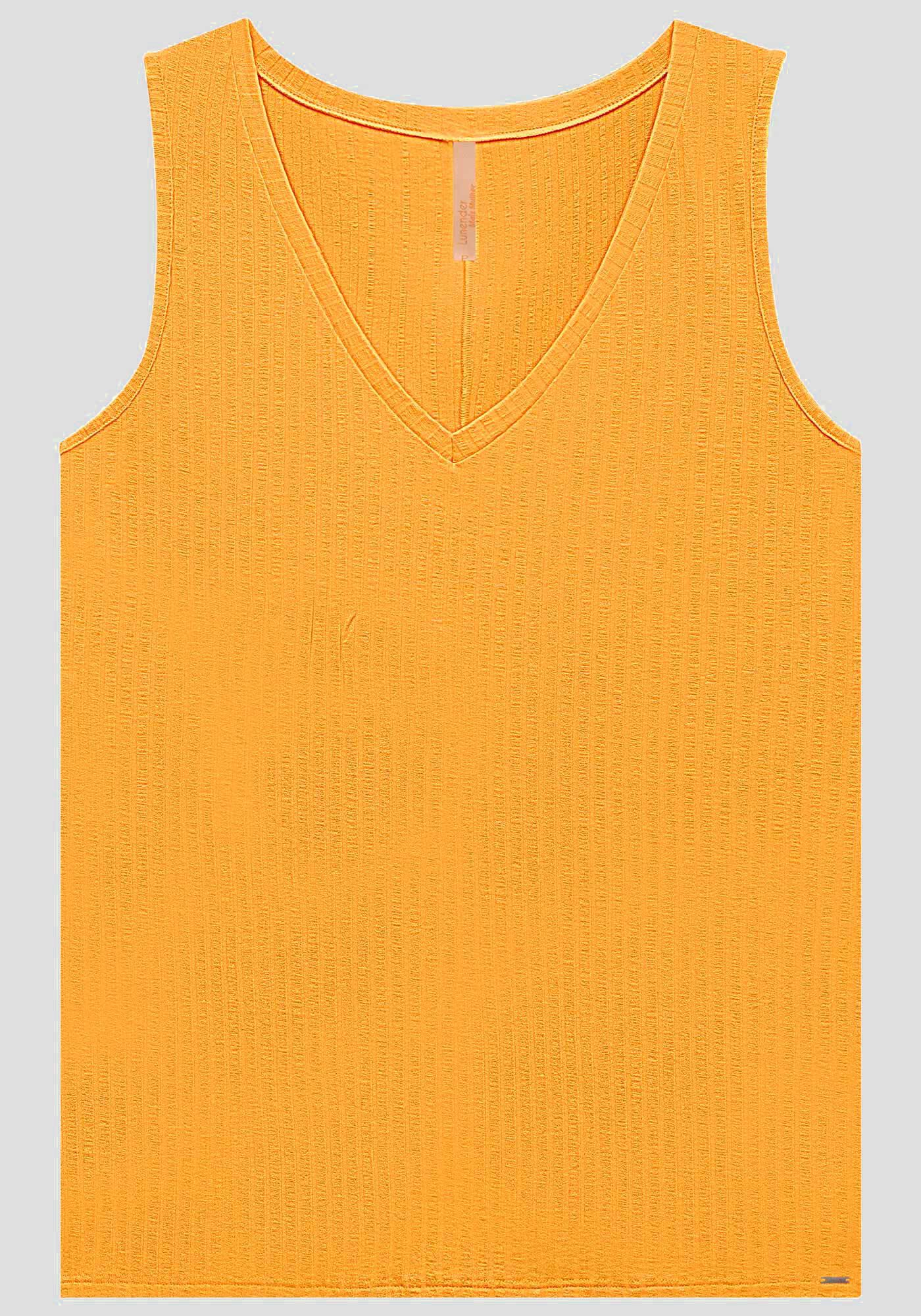 Blusa Regata Canelada De Al&ccedil;as Largas Em Malha De Viscose, , large.