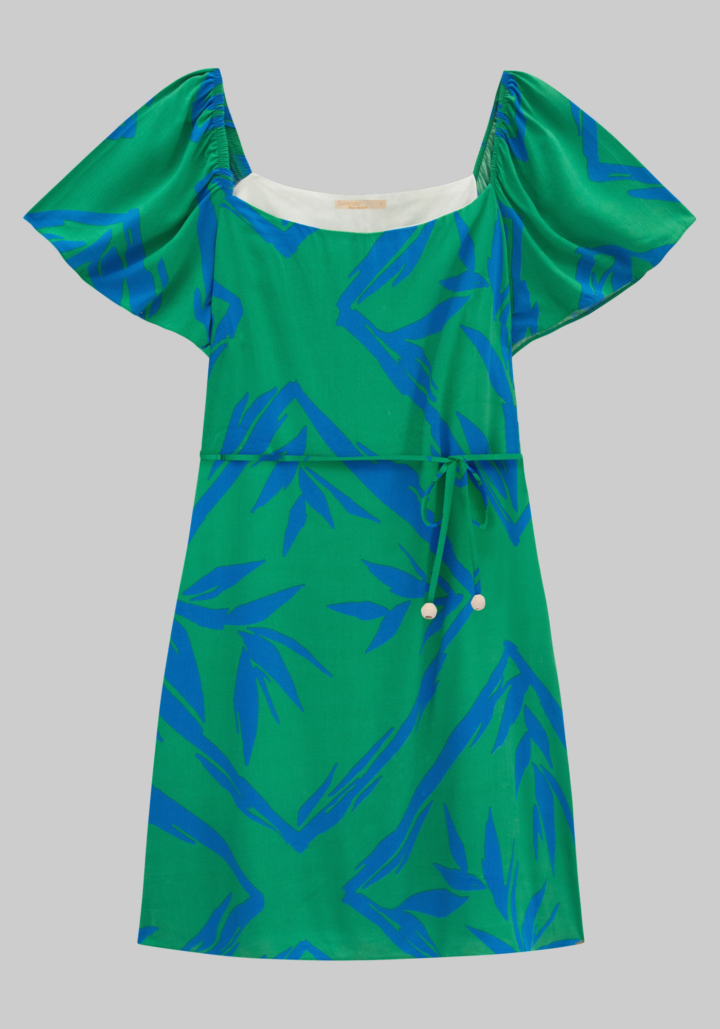 Vestido Plus Size em Viscose com Cinto Lunender