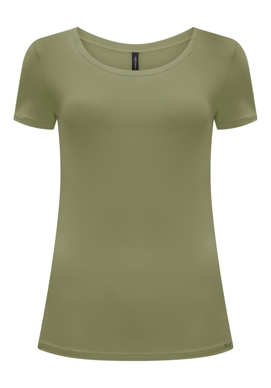 Blusa Básica Lisa De Mangas Curtas Em Malha De Viscose, . Blusa Básica Lisa De Mangas Curtas Em Malha De Viscose, , large.