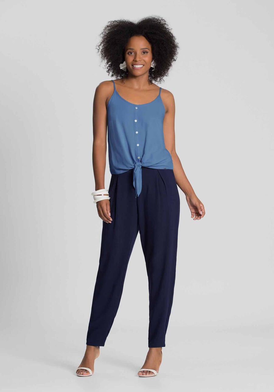 Blusa Rayon Twill Botões e Laço, . Blusa Rayon Twill Botões e Laço, , large.