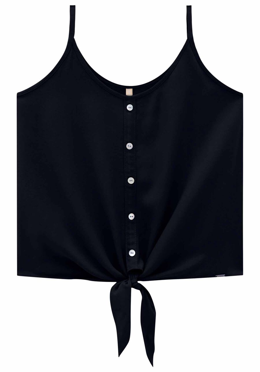 Blusa Rayon Twill Botões e Laço, . Blusa Rayon Twill Botões e Laço, , large.