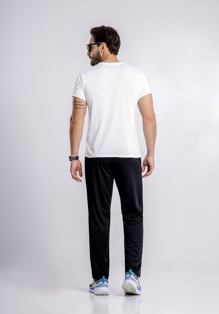 Camiseta Reta Básica De Mangas Curtas Em Malha De Poliamida, . Camiseta Reta Básica De Mangas Curtas Em Malha De Poliamida, , large.