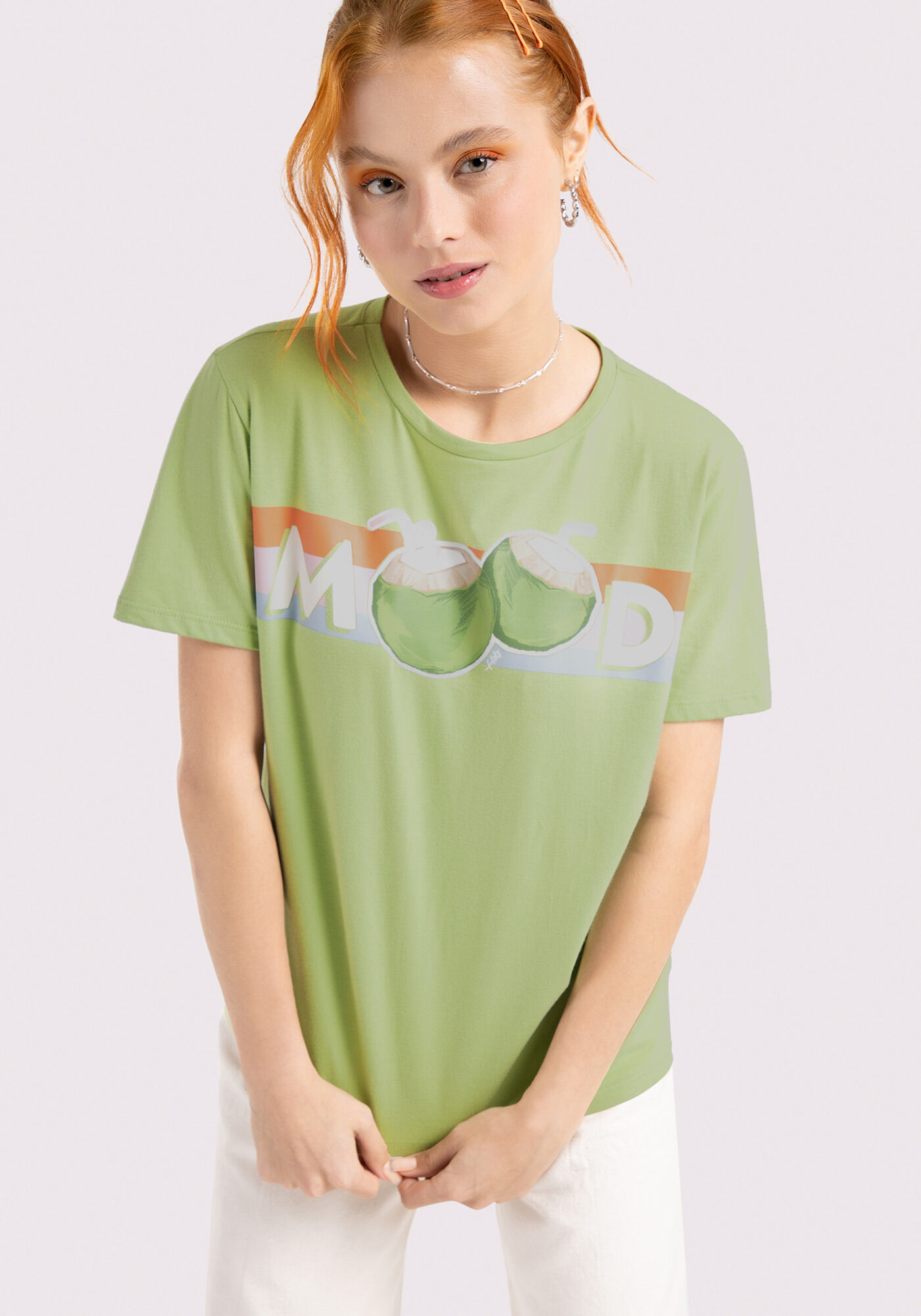 T-shirt Juvenil em Malha Estampada, , large.