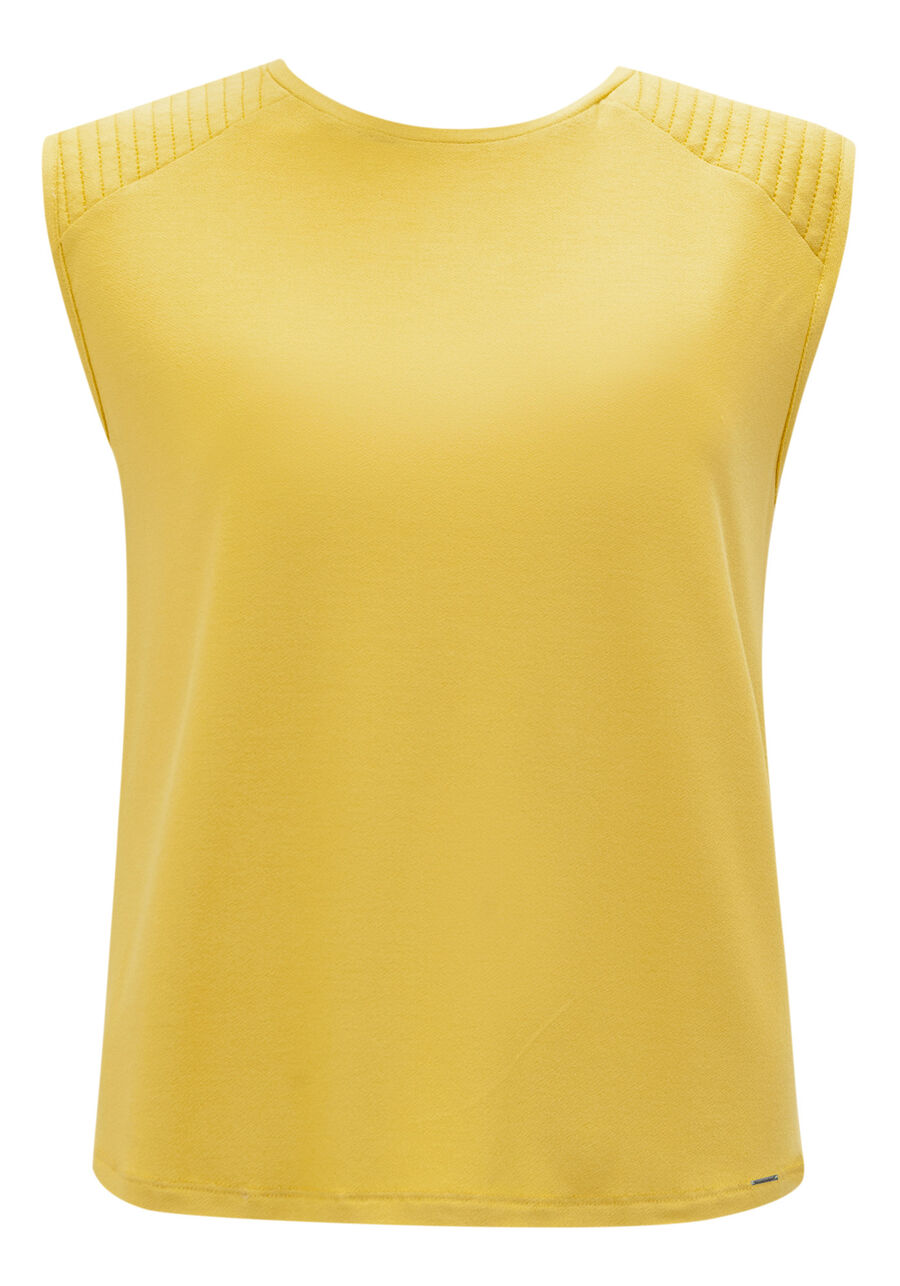 Blusa Regata Com Bordados Nos Ombros Em Malha Crepe, . Blusa Regata Com Bordados Nos Ombros Em Malha Crepe, , large.